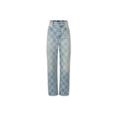 LOUIS VUITTON DAMIER DENIM SKATE PANTS 1AHCOI